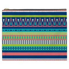 Aztec Triangle Chevron Wave Plaid Circle Color Rainbow Cosmetic Bag (xxxl)  by Mariart