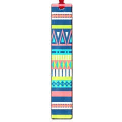 Aztec Triangle Chevron Wave Plaid Circle Color Rainbow Large Book Marks