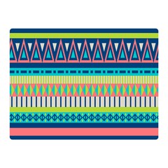 Aztec Triangle Chevron Wave Plaid Circle Color Rainbow Double Sided Flano Blanket (mini)  by Mariart