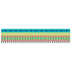 Aztec Triangle Chevron Wave Plaid Circle Color Rainbow Flano Scarf (small) by Mariart