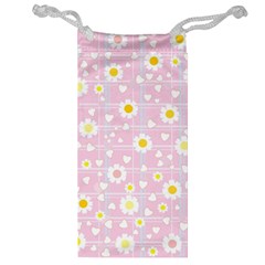 Flower Floral Sunflower Pink Yellow Jewelry Bag by Mariart