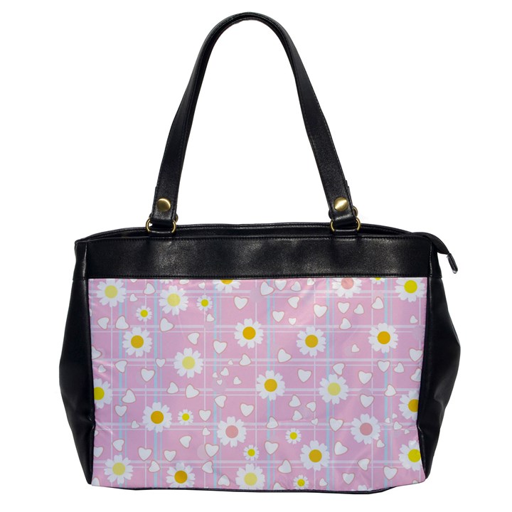 Flower Floral Sunflower Pink Yellow Office Handbags