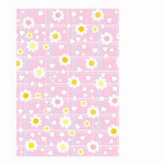 Flower Floral Sunflower Pink Yellow Small Garden Flag (two Sides)