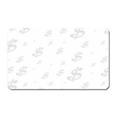 Dollar Sign Transparent Magnet (rectangular) by Mariart