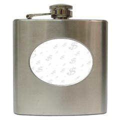 Dollar Sign Transparent Hip Flask (6 Oz) by Mariart