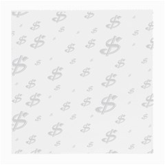 Dollar Sign Transparent Medium Glasses Cloth (2-side) by Mariart