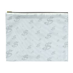 Dollar Sign Transparent Cosmetic Bag (xl) by Mariart