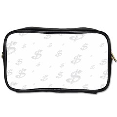 Dollar Sign Transparent Toiletries Bags 2-side by Mariart