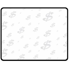 Dollar Sign Transparent Fleece Blanket (medium)  by Mariart