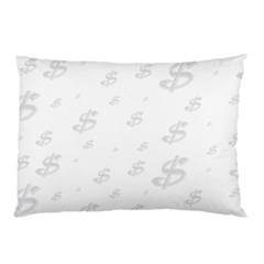 Dollar Sign Transparent Pillow Case (two Sides) by Mariart