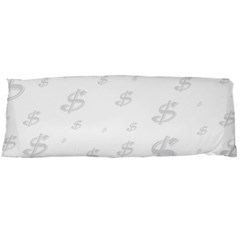 Dollar Sign Transparent Body Pillow Case (dakimakura) by Mariart