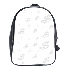 Dollar Sign Transparent School Bags (xl)  by Mariart