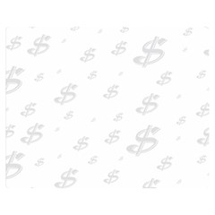 Dollar Sign Transparent Double Sided Flano Blanket (medium)  by Mariart