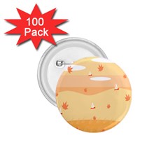 Dragonfly Leaf Orange 1 75  Buttons (100 Pack)  by Mariart