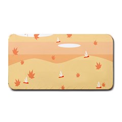 Dragonfly Leaf Orange Medium Bar Mats by Mariart