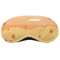 Dragonfly Leaf Orange Sleeping Masks by Mariart