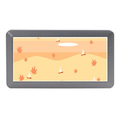 Dragonfly Leaf Orange Memory Card Reader (mini) by Mariart