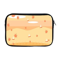 Dragonfly Leaf Orange Apple Macbook Pro 17  Zipper Case by Mariart