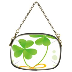 Flower Floralleaf Green Reboon Chain Purses (two Sides)  by Mariart