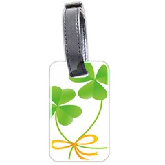 Flower Floralleaf Green Reboon Luggage Tags (two Sides) by Mariart