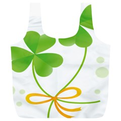 Flower Floralleaf Green Reboon Full Print Recycle Bags (l)  by Mariart