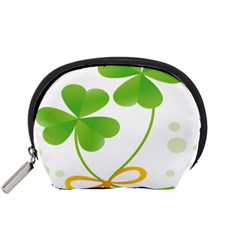 Flower Floralleaf Green Reboon Accessory Pouches (small)  by Mariart