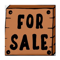 For Sale Sign Black Brown Tile Coasters by Mariart