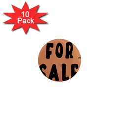 For Sale Sign Black Brown 1  Mini Magnet (10 Pack)  by Mariart