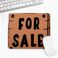 For Sale Sign Black Brown Large Mousepads by Mariart