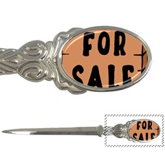 For Sale Sign Black Brown Letter Openers by Mariart