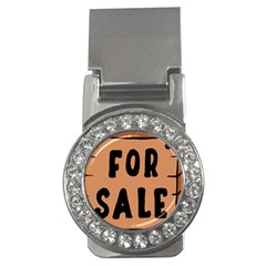 For Sale Sign Black Brown Money Clips (cz)  by Mariart