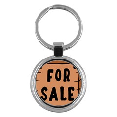 For Sale Sign Black Brown Key Chains (round)  by Mariart