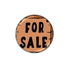 For Sale Sign Black Brown Hat Clip Ball Marker by Mariart