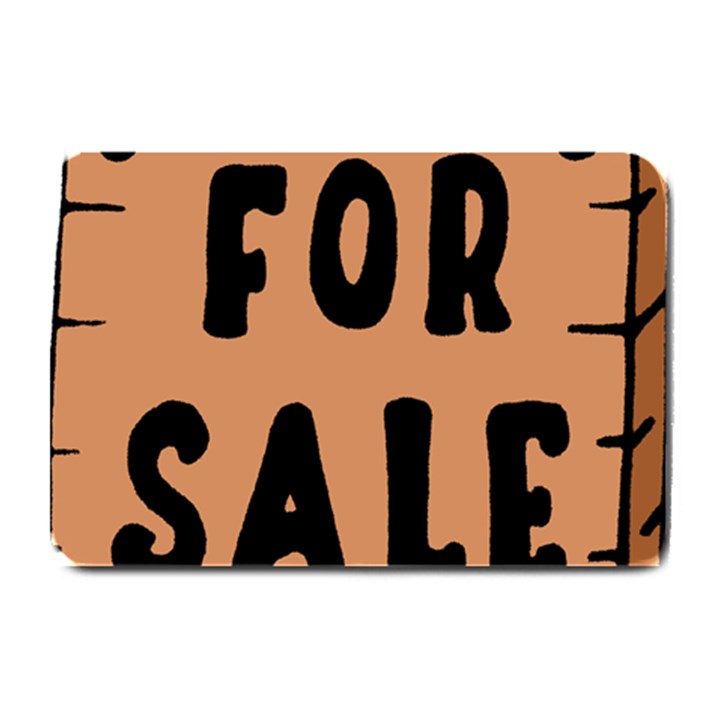 For Sale Sign Black Brown Plate Mats