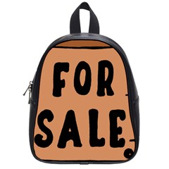 For Sale Sign Black Brown School Bags (small)  by Mariart