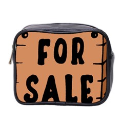 For Sale Sign Black Brown Mini Toiletries Bag 2-side by Mariart