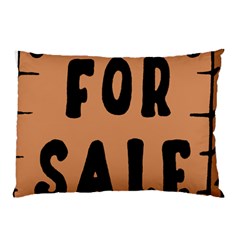 For Sale Sign Black Brown Pillow Case (two Sides) by Mariart