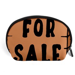 For Sale Sign Black Brown Accessory Pouches (large)  by Mariart