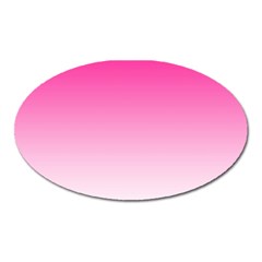 Gradients Pink White Oval Magnet