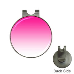 Gradients Pink White Hat Clips With Golf Markers by Mariart