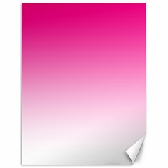 Gradients Pink White Canvas 12  X 16   by Mariart