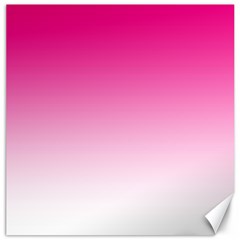 Gradients Pink White Canvas 16  X 16   by Mariart