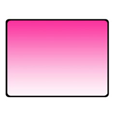 Gradients Pink White Double Sided Fleece Blanket (small)  by Mariart