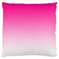 Gradients Pink White Large Flano Cushion Case (two Sides) by Mariart