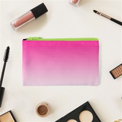 Gradients Pink White Cosmetic Bag (xs) by Mariart