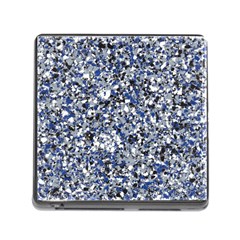 Electric Blue Blend Stone Glass Memory Card Reader (square) by Mariart