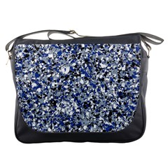 Electric Blue Blend Stone Glass Messenger Bags by Mariart