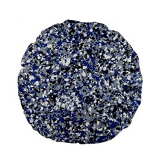 Electric Blue Blend Stone Glass Standard 15  Premium Round Cushions by Mariart