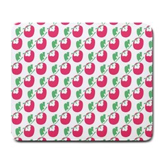 Fruit Pink Green Mangosteen Large Mousepads by Mariart