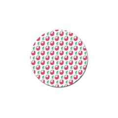 Fruit Pink Green Mangosteen Golf Ball Marker (10 Pack) by Mariart